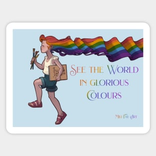 Mili Fay’s Rainbow Girl: See the World in glorious Colours Sticker